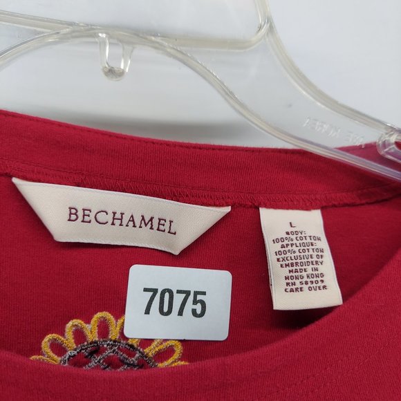 bechamel Red sunflower sweater size large - Picture 3 of 10